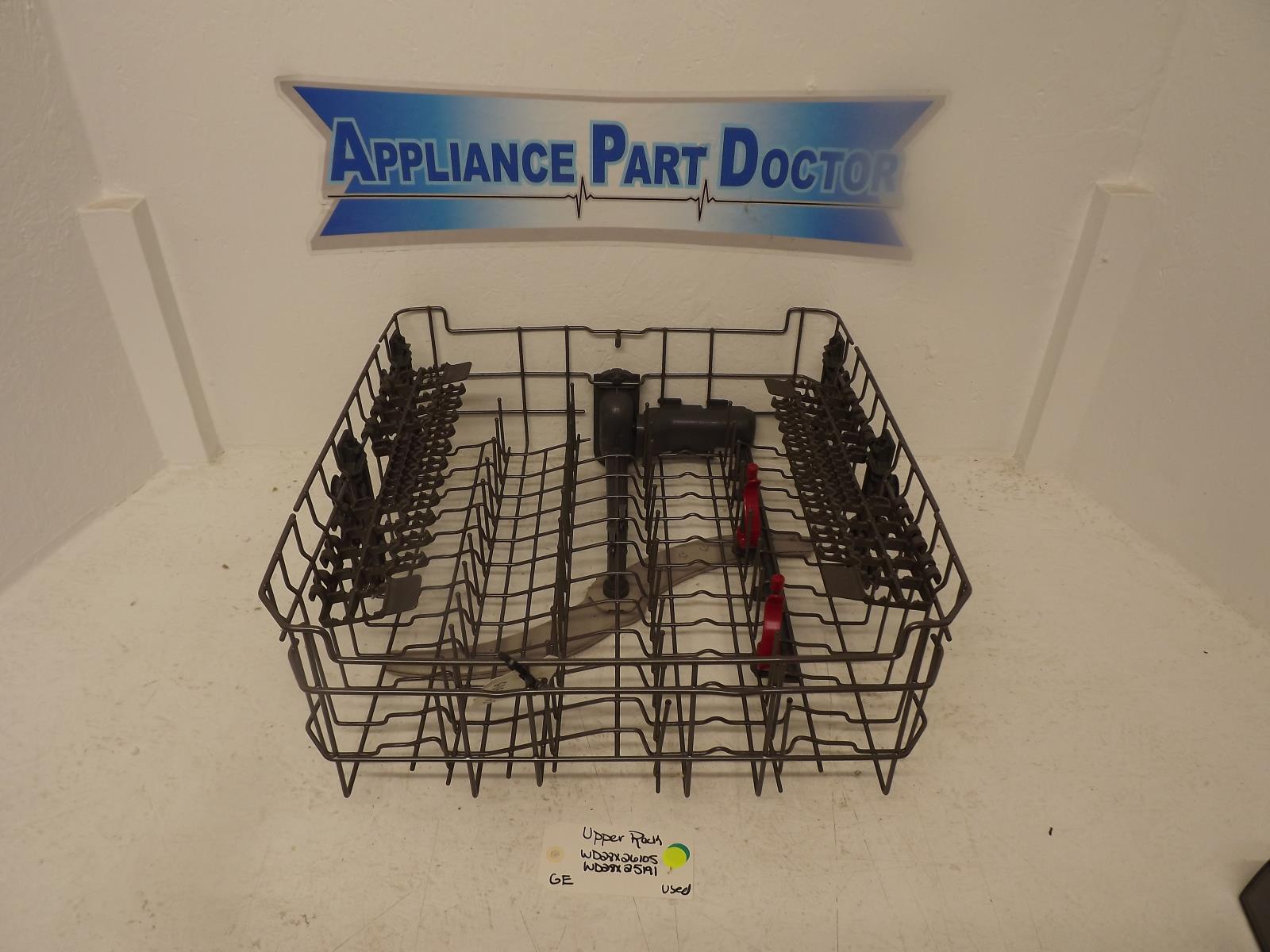 GE Dishwasher WD28X26105 WD28X25191 Upper Rack Used GE Dishwasher WD28X26105 WD28X25191 Upper Rack Used